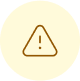 Ícone de alerta com um triângulo e sinal de exclamação no centro